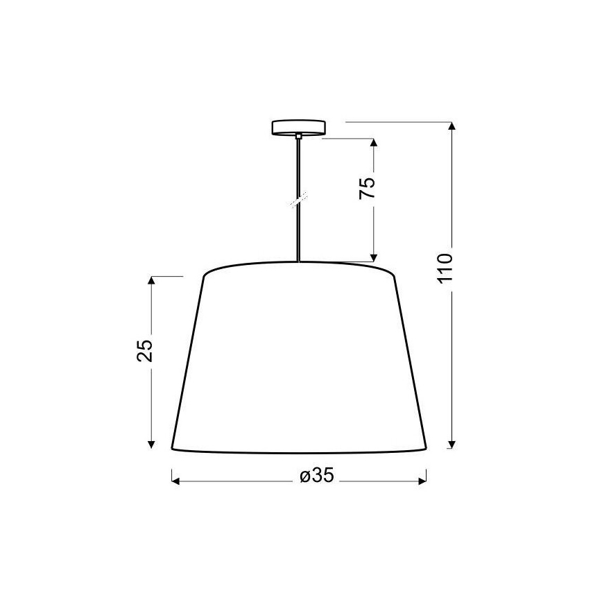 Люстра на мотузці AMERICANO 1xE27/60W/230V