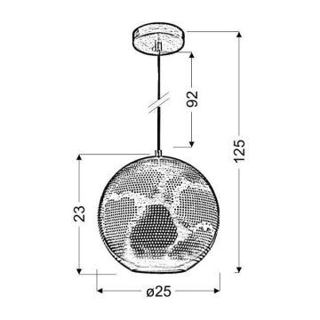 Люстра на мотузці SFINKS 1xE27/60W/230V