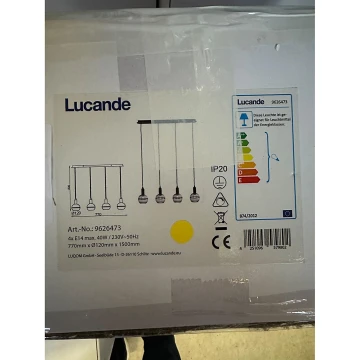 Lucande - Підвісна люстра ABLY 4xE14/40W/230V