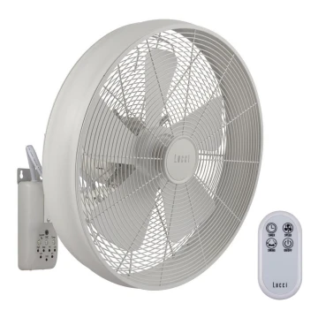 Lucci Air 213128EU - Настінний вентилятор BREEZE 55W/230V білий + дистанційне керування