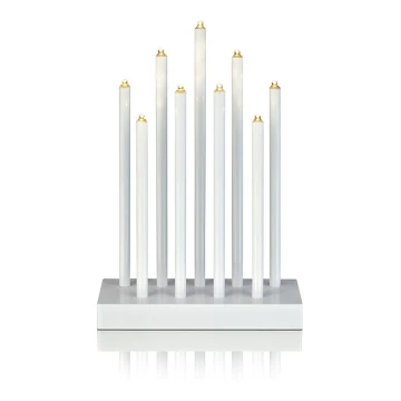 Markslöjd 702588 - LED Різдвяний свічник VIIK 9xLED/0,54W/230/3V білий