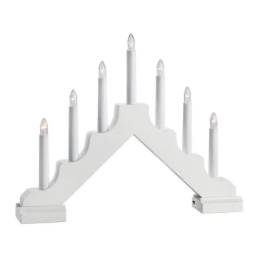 Markslöjd 706051 - LED Різдвяний свічник EVELIN 7xLED/3W/230V білий
