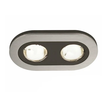 Massive 59657/48/10 - Светодиодный встраиваемый светильник для подвесного потолка в ванной комнате HEZE 2xGU10/10W/230V