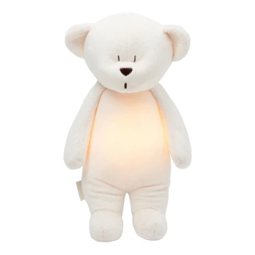 Moonie - Игрушка для засыпания с музыкой и светом медвежонок кремовый