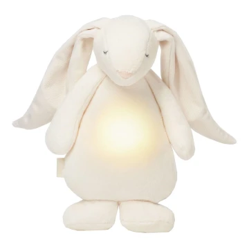 Moonie - Игрушка для засыпания с музыкой и светом зайчик кремовый
