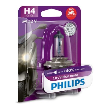 Мотолампа Philips X-TREME CITY VISION MOTO 12342CTVBW H4 P43t-38/55W/12V 3200К