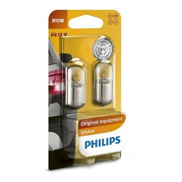 НАБОР 2x Автомобильная лампа Philips VISION 12814B2 BA15s/10W/12V