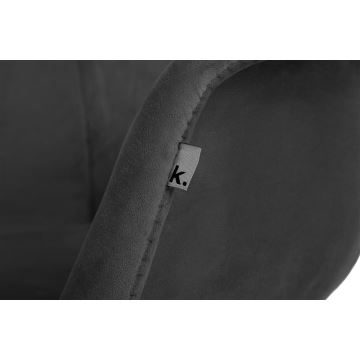 НАБОР 2x Обеденный стул NEREA 80x60,5 см серый/бук