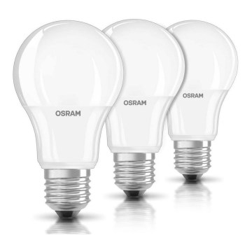 НАБОР 3x Светодиодная лампочка E27/8,5W/230V 2700K - Osram