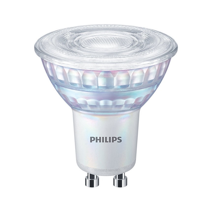 НАБОР 3x Светодиодная лампочка с регулированием яркости Philips Warm Glow GU10/3,8W/230V 2200-2700K CRI 90