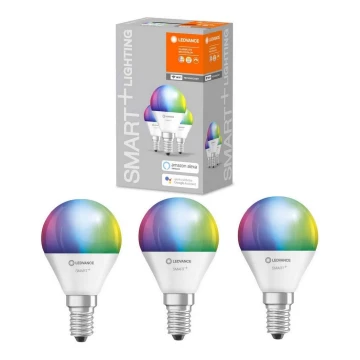 Набор 3x светодиодные диммируемые лампочки RGBW SMART+ E14/5W/230V 2700K-6500K - Ledvance