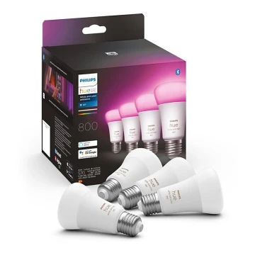 Набор 4x светодиодные диммируемые лампочки Philips Hue White And Color Ambience E27/6,5W/230V 2000-6500K