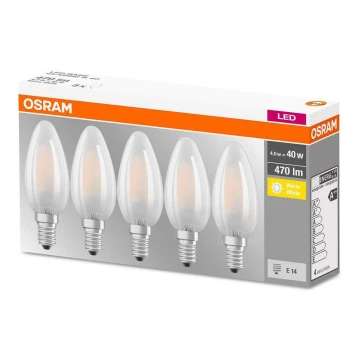 Набор 5x светодиодных лампочек VINTAGE E14/4W/230V 2700K - Osram