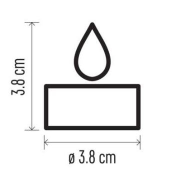 Набор 6x LED рождественских украшений 6xLED/6xCR2032 золотые