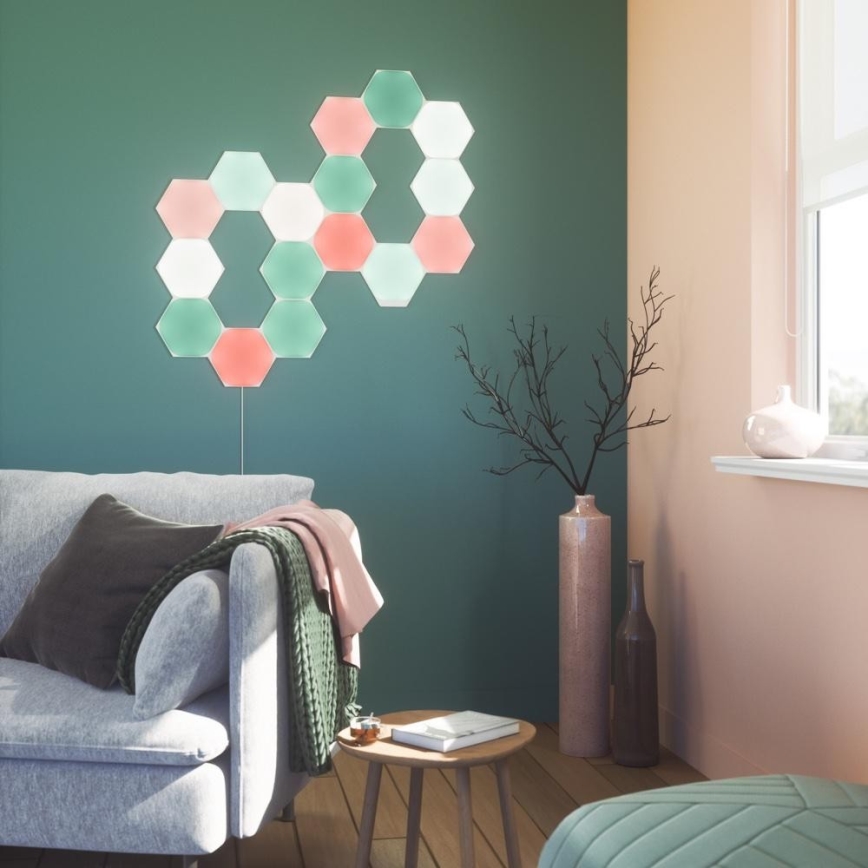 Nanoleaf - НАБОР 3x Светодиодная RGB-панель с регулированием яркости SHAPES HEXAGONS LED/2W/230V Wi-Fi