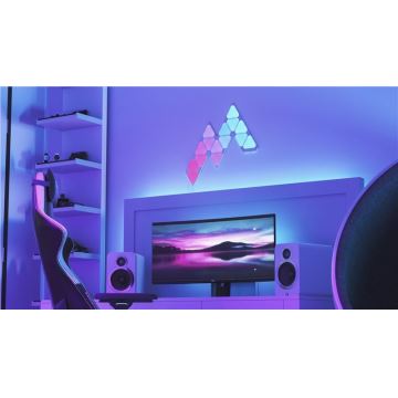 Nanoleaf - НАБОР 10x Светодиодная RGB-панель с регулированием яркости TRIANGLES LED/0,5W/230V Wi-Fi