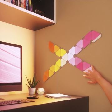 Nanoleaf - НАБОР 10x Светодиодная RGB-панель с регулированием яркости TRIANGLES LED/0,5W/230V Wi-Fi