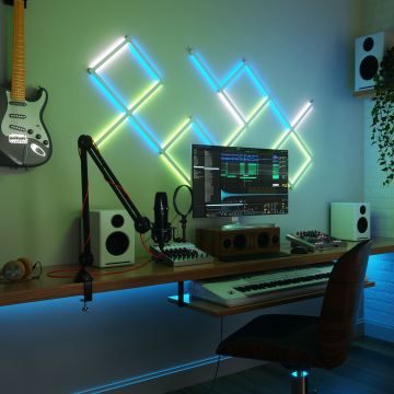 Nanoleaf - Удлинительный НАБОР 3x Светодиодная RGBW-рейка с регулированием яркости LINES LED/2W/230V 1200-6000K Wi-Fi