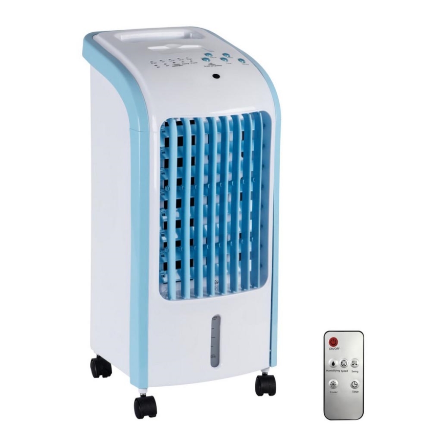 Напольный вентилятор KLOD 80W/230V белый/синий + ДУ