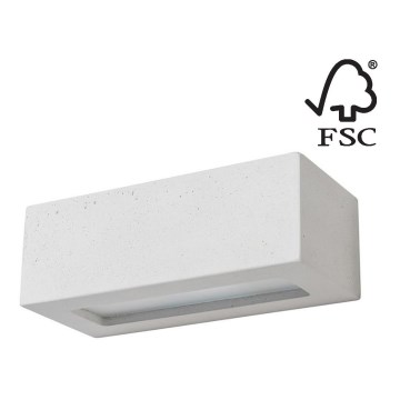 Настенный светильник BLOCK 1xE27/40W/230V бетон - сертифицировано FSC