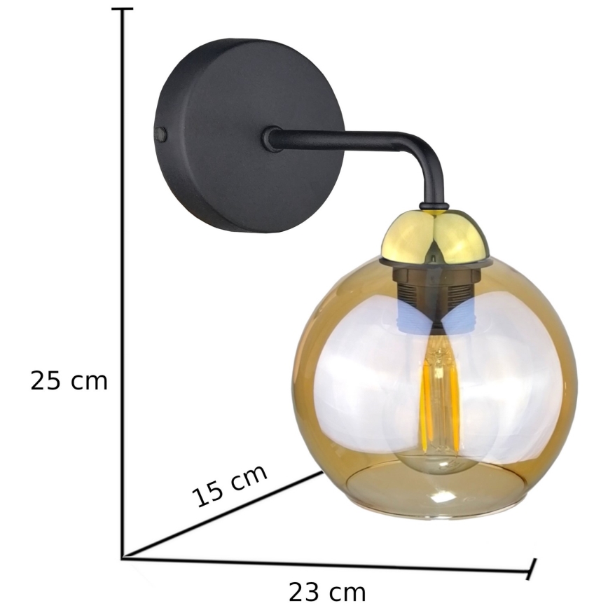 Настенный светильник MELLE GOLD 1xE27/60W/230V