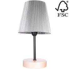 Настольная лампа MILA 1xE14/25W/230V береза – сертифицировано FSC