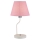 Настольная лампа YORK 1xE14/60W/230V розовая/белая