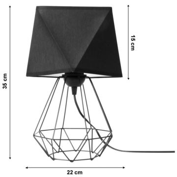 Настільна лампа DIAMENT 1xE27/60W/230V