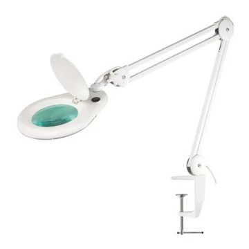 Настільна світлодіодна лампа з лупою LED/9W/230V біла