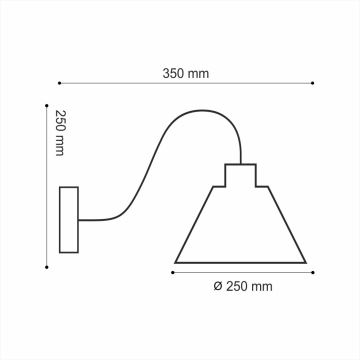 Настінний світильник LOFT 1xE14/40W/230V