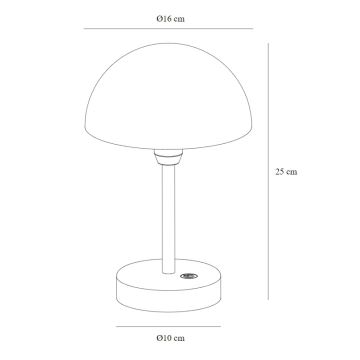 Nordlux - LED з регулюванням яскравості nabíjecí вуличний настільна лампа ELLEN LED/2,8W/3,7V IP44 зелений