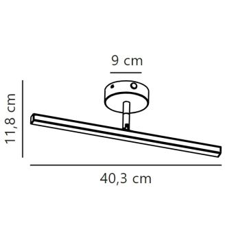 Nordlux - LED Підсвітка для дзеркала для ванної IP LED/6,2W/230V IP44 40 см матовий хром