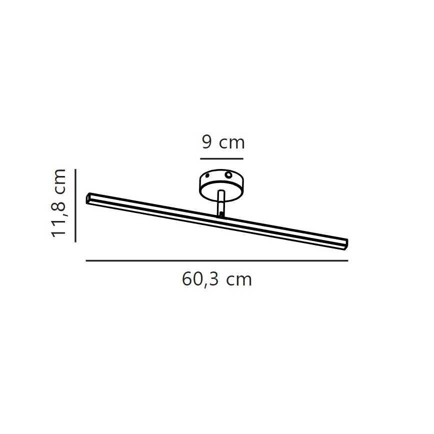 Nordlux - LED Підсвітка для дзеркала для ванної IP LED/7,2W/230V IP44 60 см матовий хром