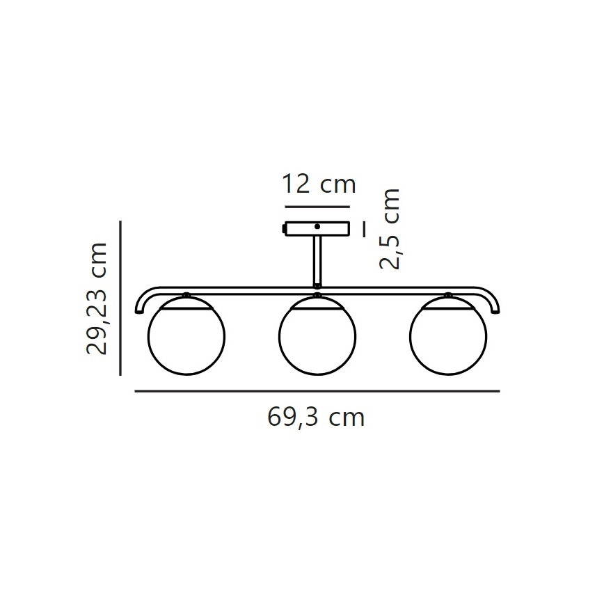 Nordlux - Люстра на штанге GRANT 3xE14/25W/230V золотистый