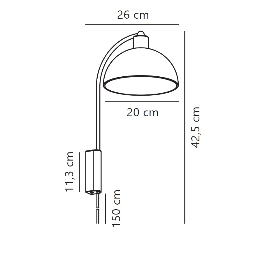 Nordlux - Настенная лампа ELLEN 1xE14/40W/230V блестящий хром