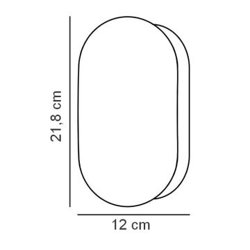 Nordlux - Настенный светильник для ванной комнаты FOAM 1xE27/55W/230V IP44 черный