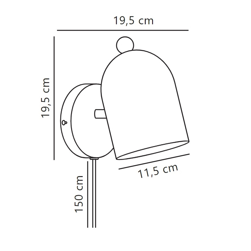 Nordlux - Настенный точечный светильник GASTON 1xE27/15W/230V розовый