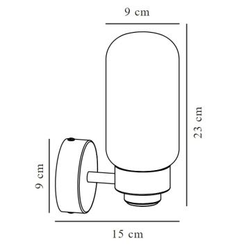 Nordlux - Настінний світильник для ванної кімнати TUTAN 1xE14/25W/230V IP44 латунь