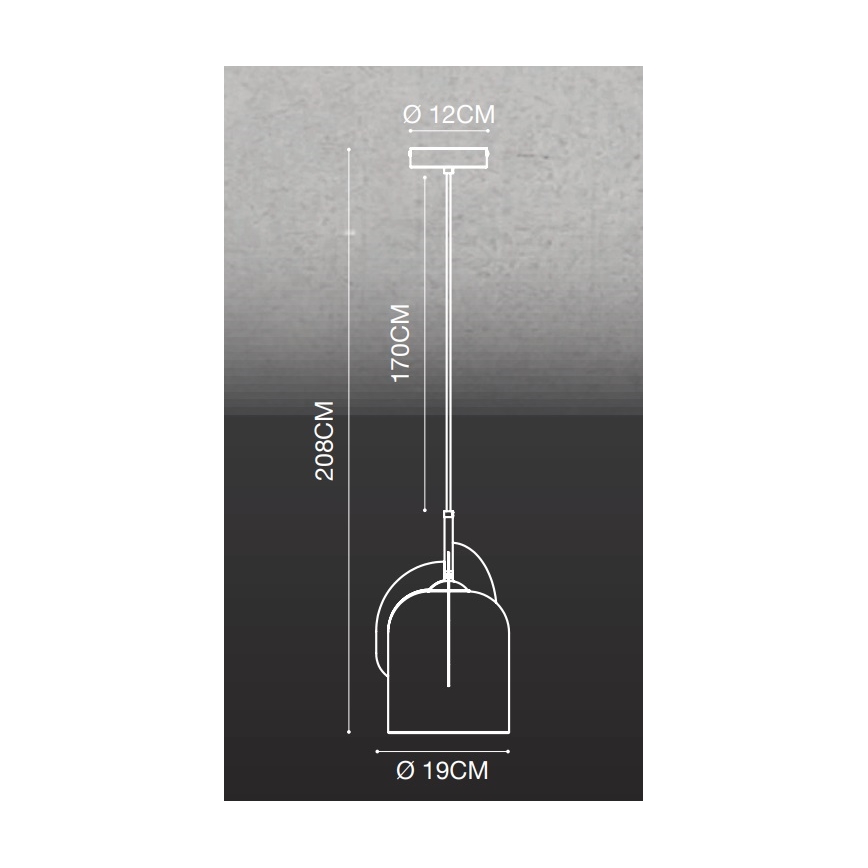 Nordlux - Подвесная люстра BOSHI 1xE27/40W/230V