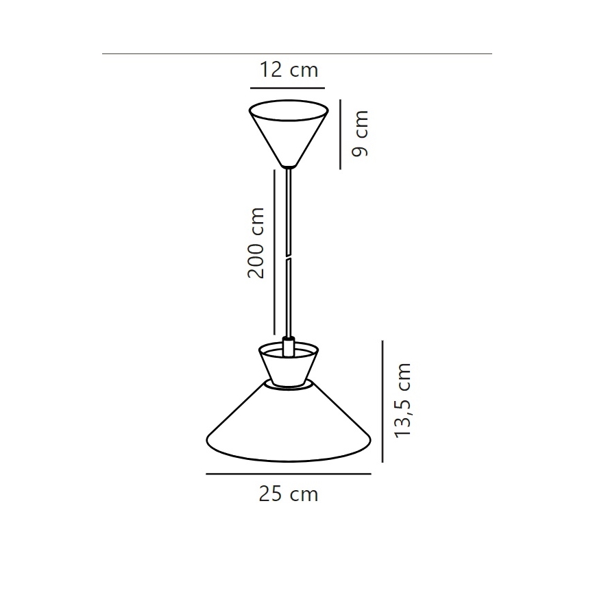 Nordlux - Подвесная люстра DIAL 1xE27/40W/230V диаметр 25 см белый