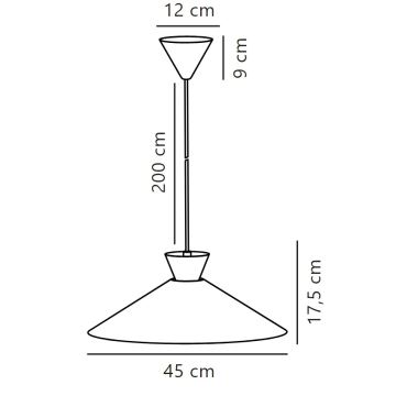 Nordlux - Подвесная люстра DIAL 1xE27/40W/230V диаметр 45 см белый