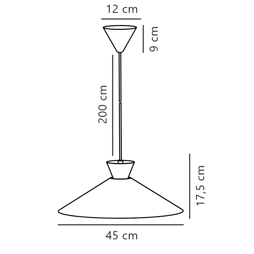 Nordlux - Подвесная люстра DIAL 1xE27/40W/230V диаметр 45 см белый