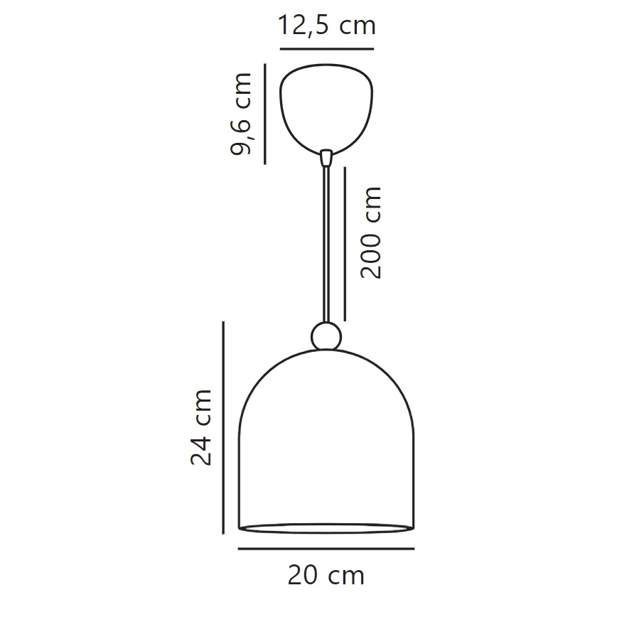 Nordlux - Подвесная люстра GASTON 1xE27/40W/230V белый