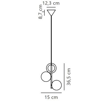 Nordlux - Подвесная люстра LILLY 3xE14/40W/230V золотистый