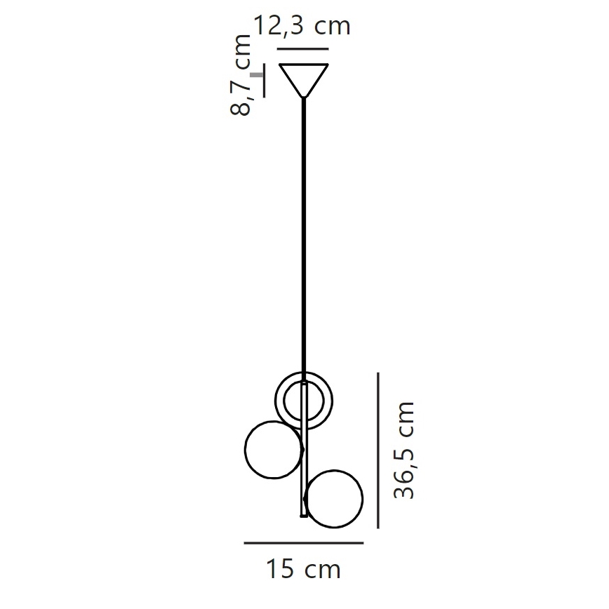 Nordlux - Подвесная люстра LILLY 3xE14/40W/230V золотистый