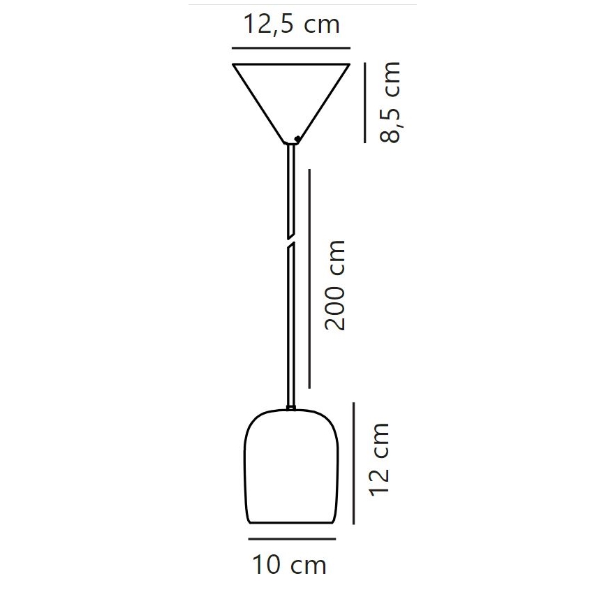 Nordlux - Подвесная люстра NOTTI 1xE27/25W/230V черный