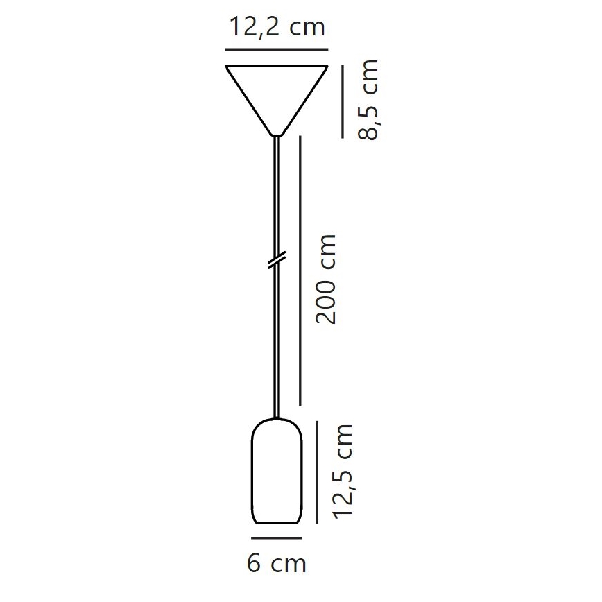 Nordlux - Подвесная люстра NOTTI 1xE27/40W/230V черная