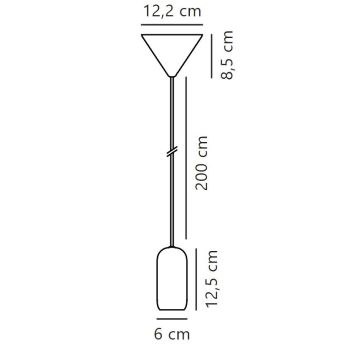 Nordlux - Подвесная люстра NOTTI 1xE27/40W/230V серый