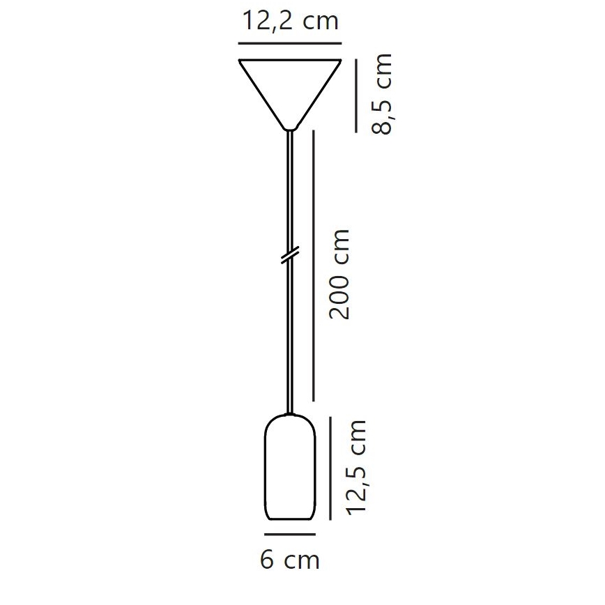 Nordlux - Подвесная люстра NOTTI 1xE27/40W/230V серый