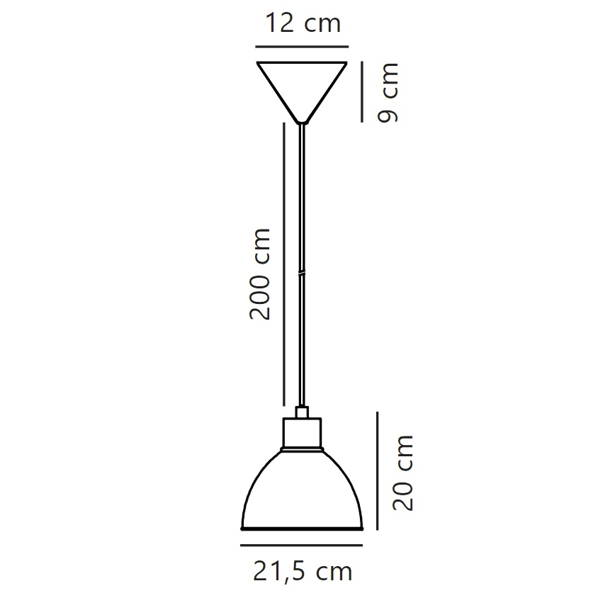 Nordlux - Подвесная люстра POP 1xE27/40W/230V антрацит